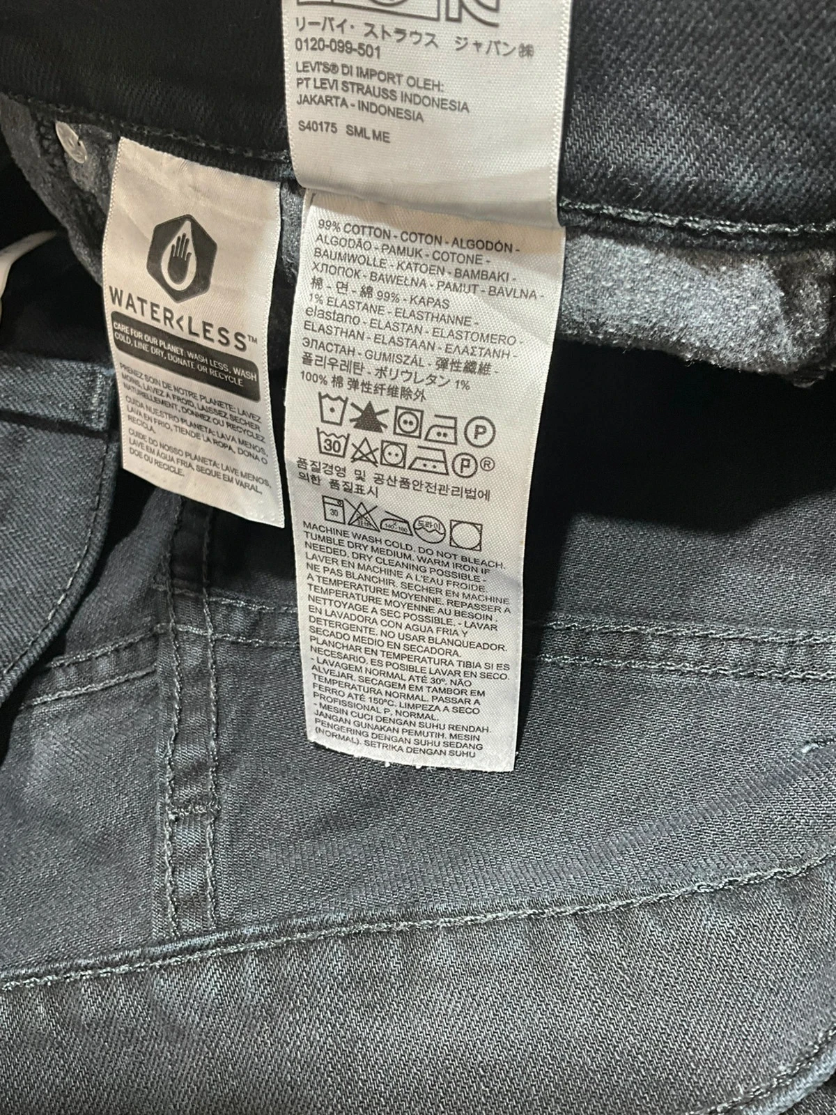 Jean Levi's 511 Coupe Slim W38 L30 Vintage 99% Coton NoirLvh 251 – photo 12